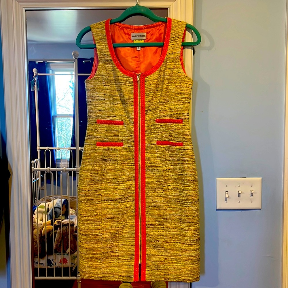 AYSHA Textured Zipper Dress